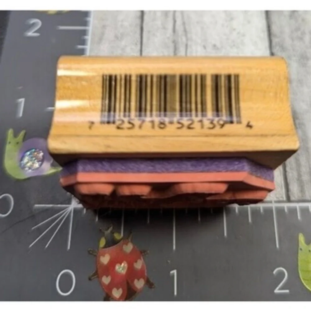 Inkadinkado No Name Elephant School Teacher Rubber Stamp Wood #A114